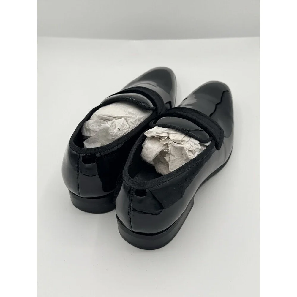 Alfani Shoes Mens Size 10.5 Black Patent WESTFIELDDP‎ Slip On Dress Loafers